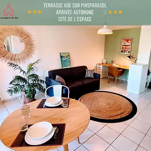 Appartement New T2calme Tennis Airbusspace Cite De L'espace, Toulouse